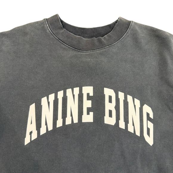 Anine Bing Tyler Sweatshirt in Navy, Size M - Picture 5 of 10
